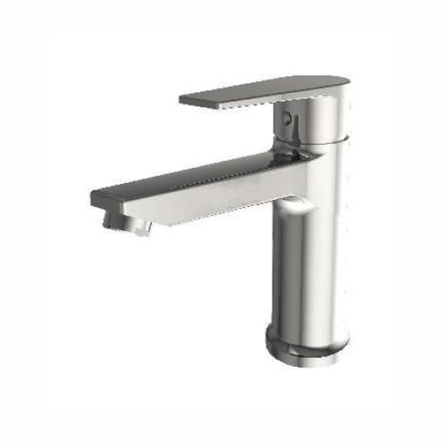 Single Lever Basin Mixer with 450mm Long SS Braided Hose Chrome